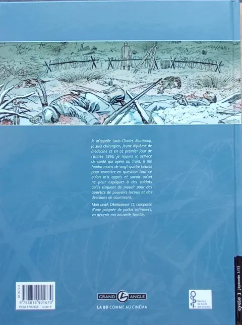 Verso de l'album L'Ambulance 13 Tome 1 Croix de sang