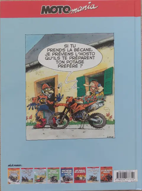 Verso de l'album Moto mania Tome 3 Les graisseux du bitume