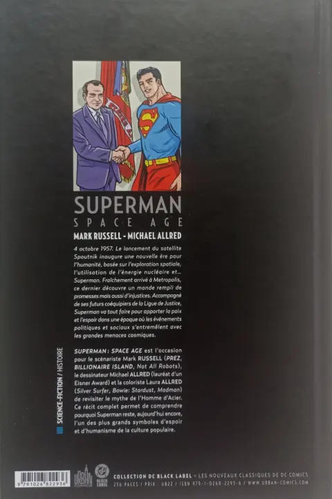 Verso de l'album Superman Space Age