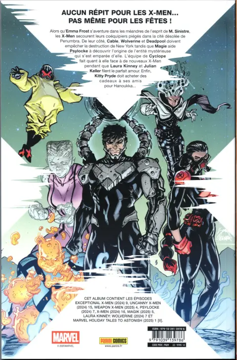 Verso de l'album X-Men 23