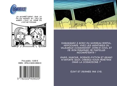 Verso de l'album Cosmozone Au-delà de l'enfer