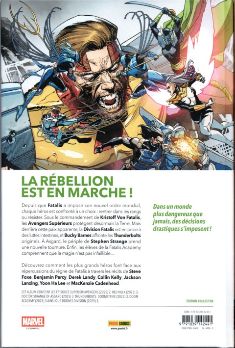 Verso de l'album Doom World - Le règne de Fatalis Volume 3/8