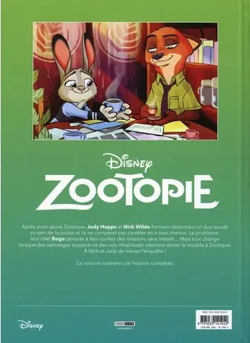 Verso de l'album Zootopie Ça va couper