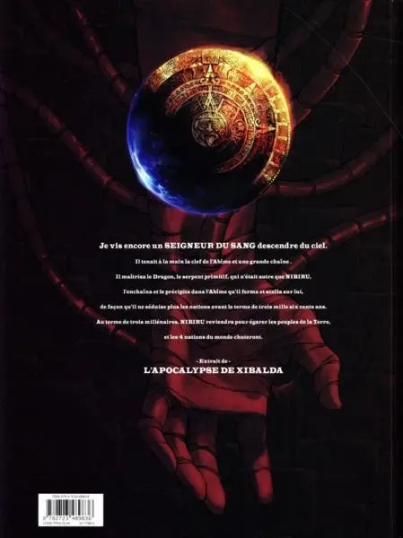 Verso de l'album Le Cycle de Nibiru Tome 1/2 La Loi du sang