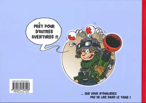 Verso de l'album Ernest Génie explosif
