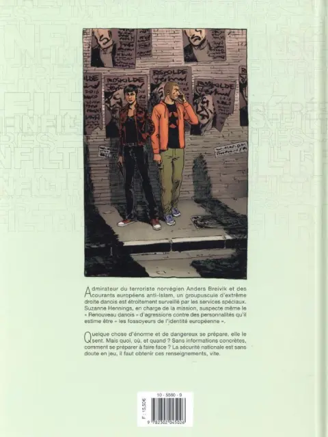 Verso de l'album Infiltrés Tome 1 Le Sourire du Faucon