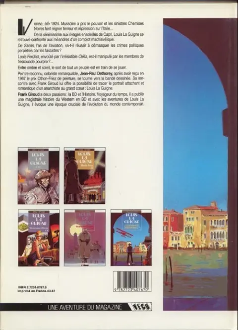 Verso de l'album Louis la Guigne Tome 5 L'escouade pourpre