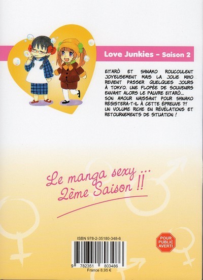 Verso de l'album Love junkies Saison 2 Tome 2