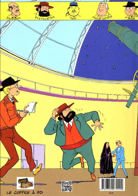 Verso de l'album Nic et Mino Le Coffre à BD Tome 4 Le voyageur de l'espace