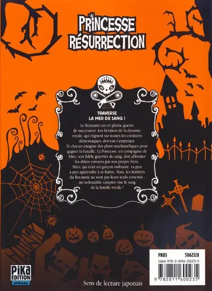 Verso de l'album Princesse résurrection 4