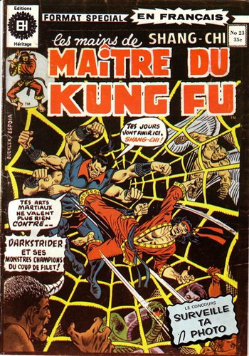 Les Mains de Shang-Chi, maître du Kung-Fu N° 23 Le filet de la mort sombre !