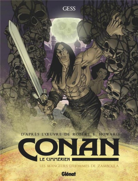 Couverture de l'album Conan le Cimmérien Tome 9 Les Mangeurs d'hommes de Zamboula