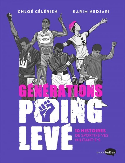 Couverture de l'album Générations poing levé 10 histoires de sportifs.ves militant.e.s