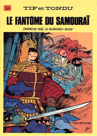 Couverture de l'album Tif et Tondu Tome 34 Le fantôme du samouraï