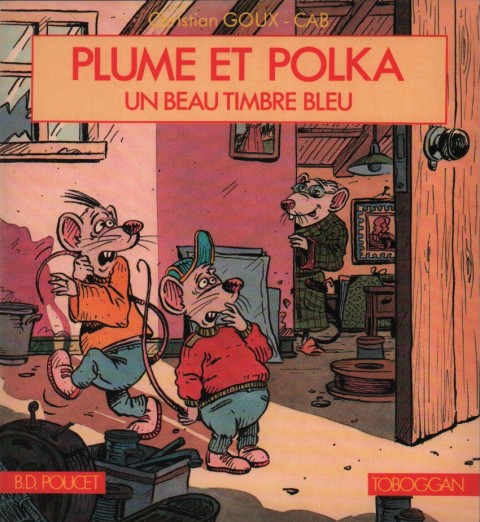 Couverture de l'album Plume et Polka 1 Un beau timbre bleu