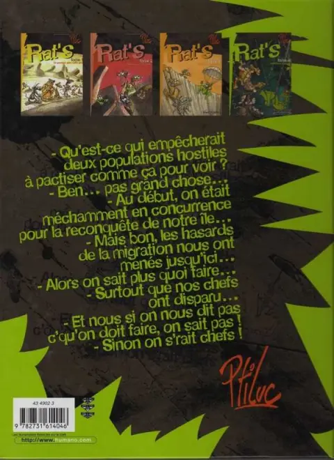 Verso de l'album Rat's Tome 4 Problèmes épineux