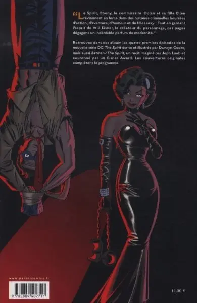 Verso de l'album Le Spirit Tome 1 Résurrection