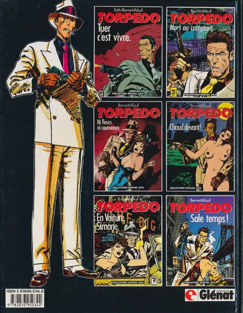 Verso de l'album Torpedo Tome 7 Sing-Sing Blues