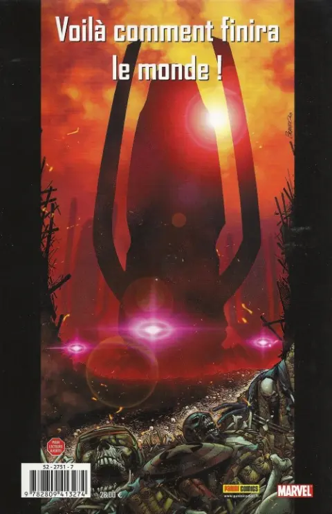 Verso de l'album Ultimate Galactus La trilogie