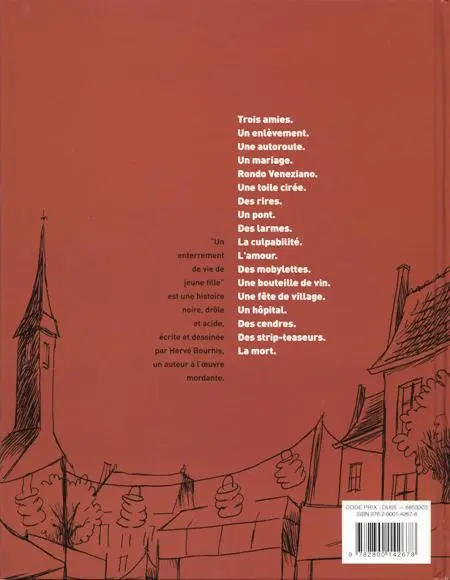 Verso de l'album Un enterrement de vie de jeune fille