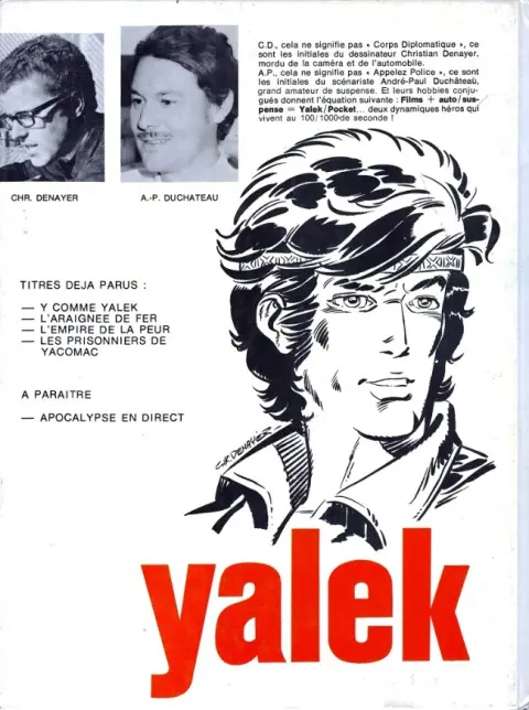 Verso de l'album Yalek Tome 4 Les prisonniers de Yacomac