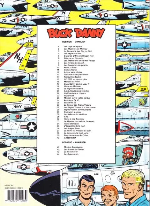 Verso de l'album Buck Danny Tome 10 Pilotes d'essai