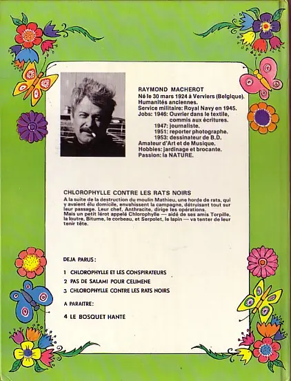 Verso de l'album Chlorophylle Tome 3 Chlorophylle contre les rats noirs