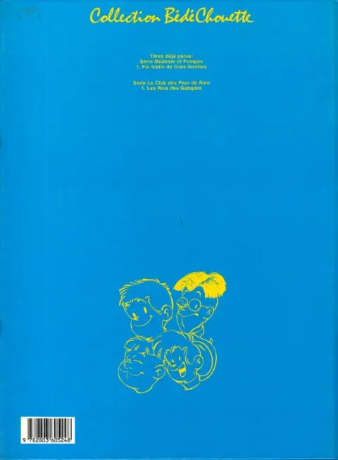 Verso de l'album Le Club des Peur-de-rien Tome 1 Les rois des galopins