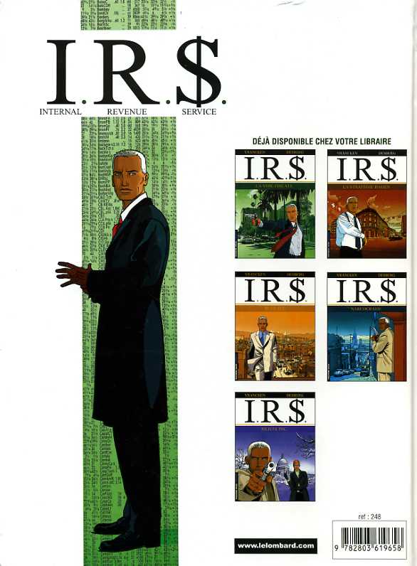 Verso de l'album I.R.$. Tome 1 La voie fiscale