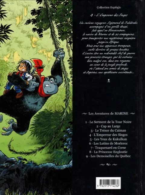 Verso de l'album Marine Tome 4 L'empereur des singes