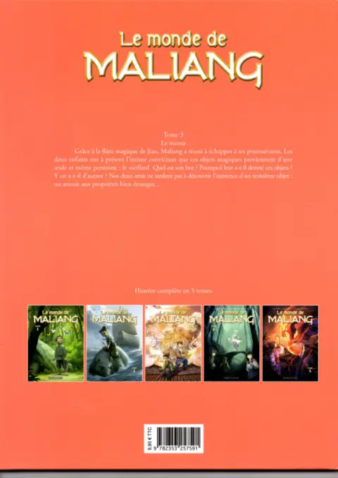 Verso de l'album Le Monde de MaLiang Tome 3 Le Miroir