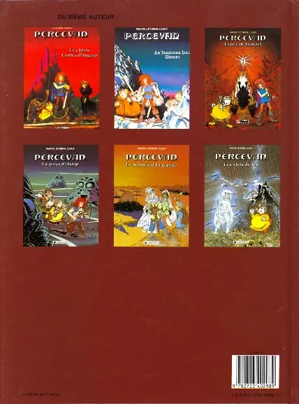 Verso de l'album Percevan Tome 1 Les Trois Etoiles d'Ingaar