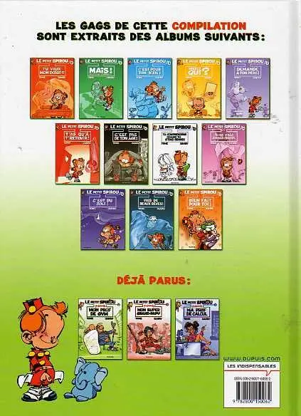 Verso de l'album Le Petit Spirou présente... Tome 1 Mon prof de gym