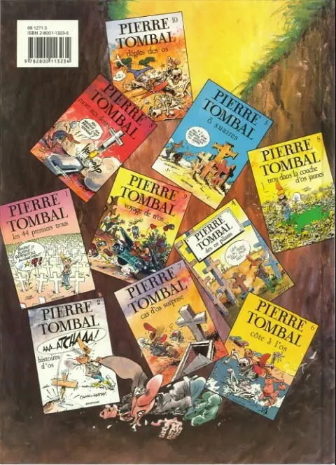 Verso de l'album Pierre Tombal Tome 1 Les 44 premiers trous