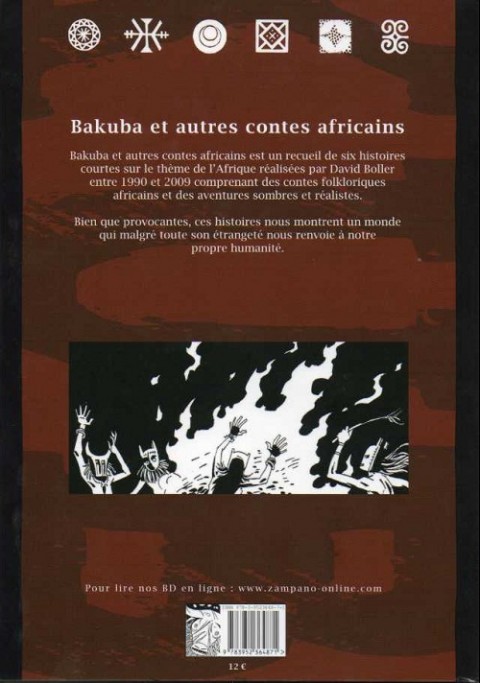 Verso de l'album Bakuba et autres contes africains