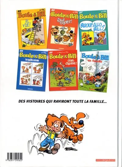 Verso de l'album Boule & Bill Tome 29 Quel cirque !