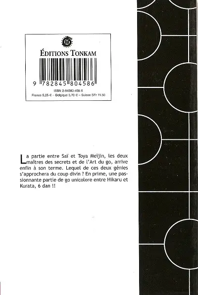 Verso de l'album Hikaru no go Tome 14 Saï contre Toya Koyo