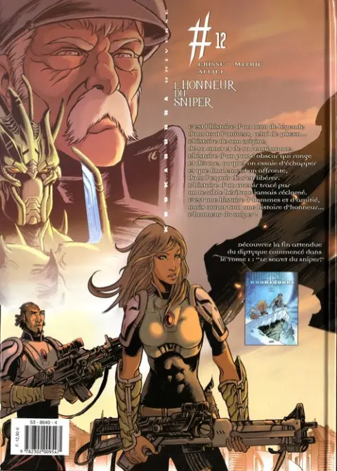 Verso de l'album Kookaburra Universe Tome 12 L'honneur du sniper