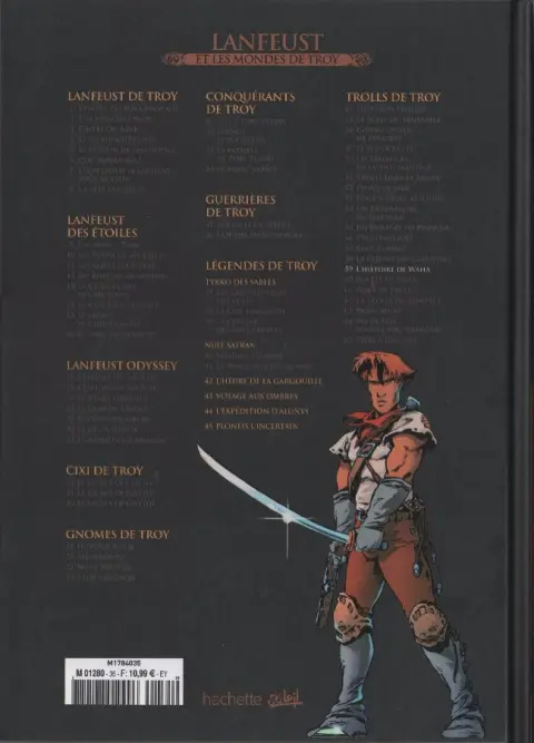 Verso de l'album Lanfeust et les mondes de Troy Tome 59 Trolls de Troy - L'histoire de Waha