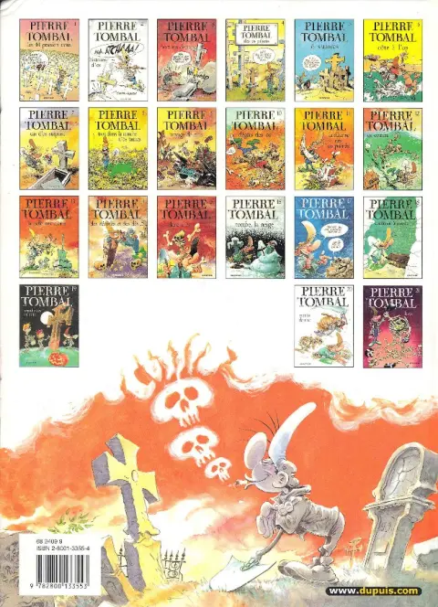 Verso de l'album Pierre Tombal Tome 21 K.os
