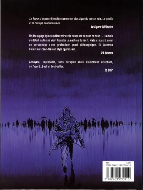 Verso de l'album Le Tueur Premier cycle Tome 2