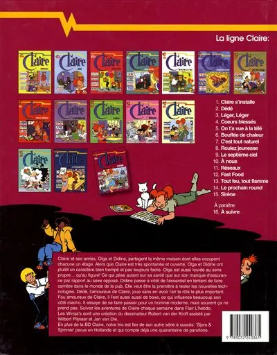 Verso de l'album Claire Tome 15 Sirène