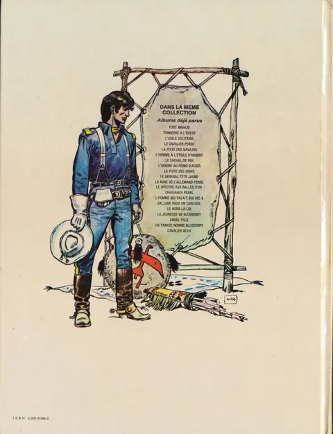 Verso de l'album La Jeunesse de Blueberry Tome 3 Cavalier bleu