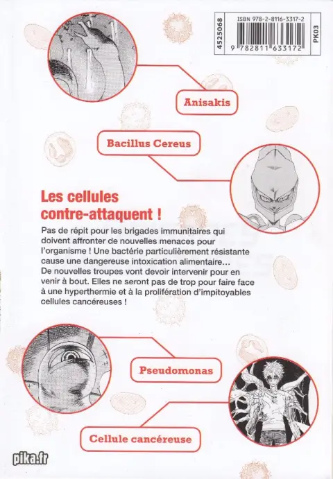 Verso de l'album Les Brigades immunitaires 2