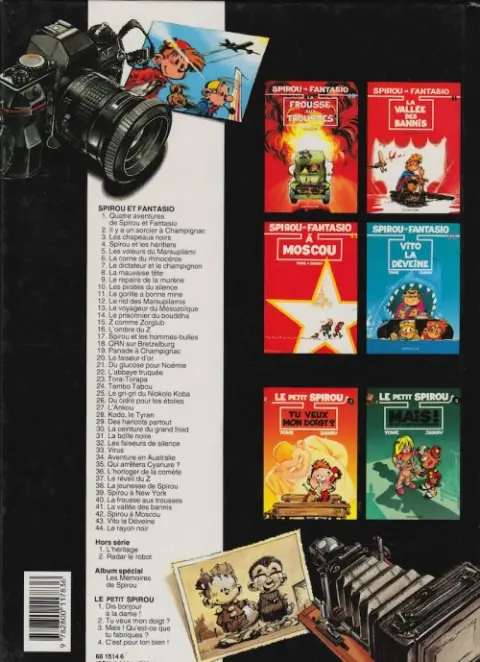 Verso de l'album Spirou et Fantasio Tome 42 Spirou et Fantasio à Moscou