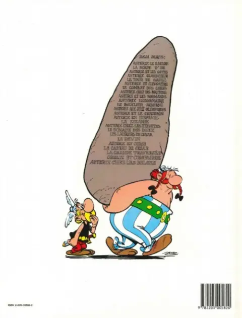Verso de l'album Astérix Tome 17 Le domaine des dieux