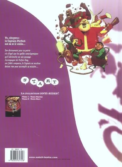 Verso de l'album Captain Perfect Tome 2 Toxic Hero