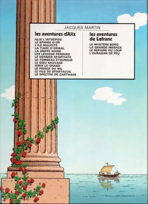 Verso de l'album Alix Tome 11 Le prince du Nil