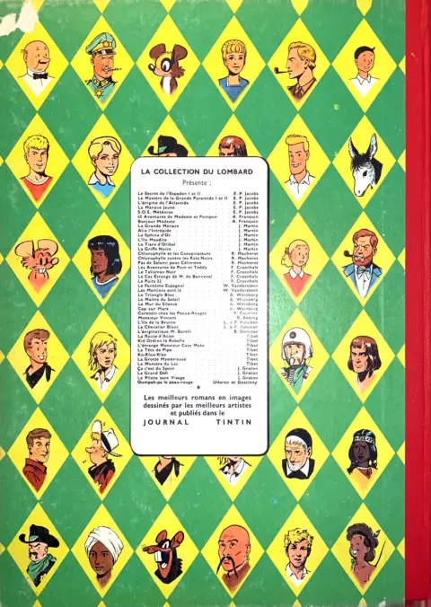 Verso de l'album Michel Vaillant Tome 2 Le pilote sans visage