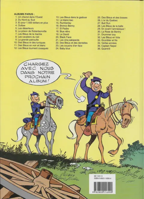 Verso de l'album Les Tuniques Bleues Tome 30 La rose de Bantry